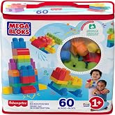 Amazon.com: MEGA BLOKS First Builders Toddler Blocks Toys Set, Big ...