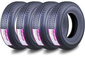 Free Country Grand Ride 4 Trailer Tires ST215/75R14 8 Ply Load Range D Radial Steel Belted Radial with Featured Scuff Guard 1
