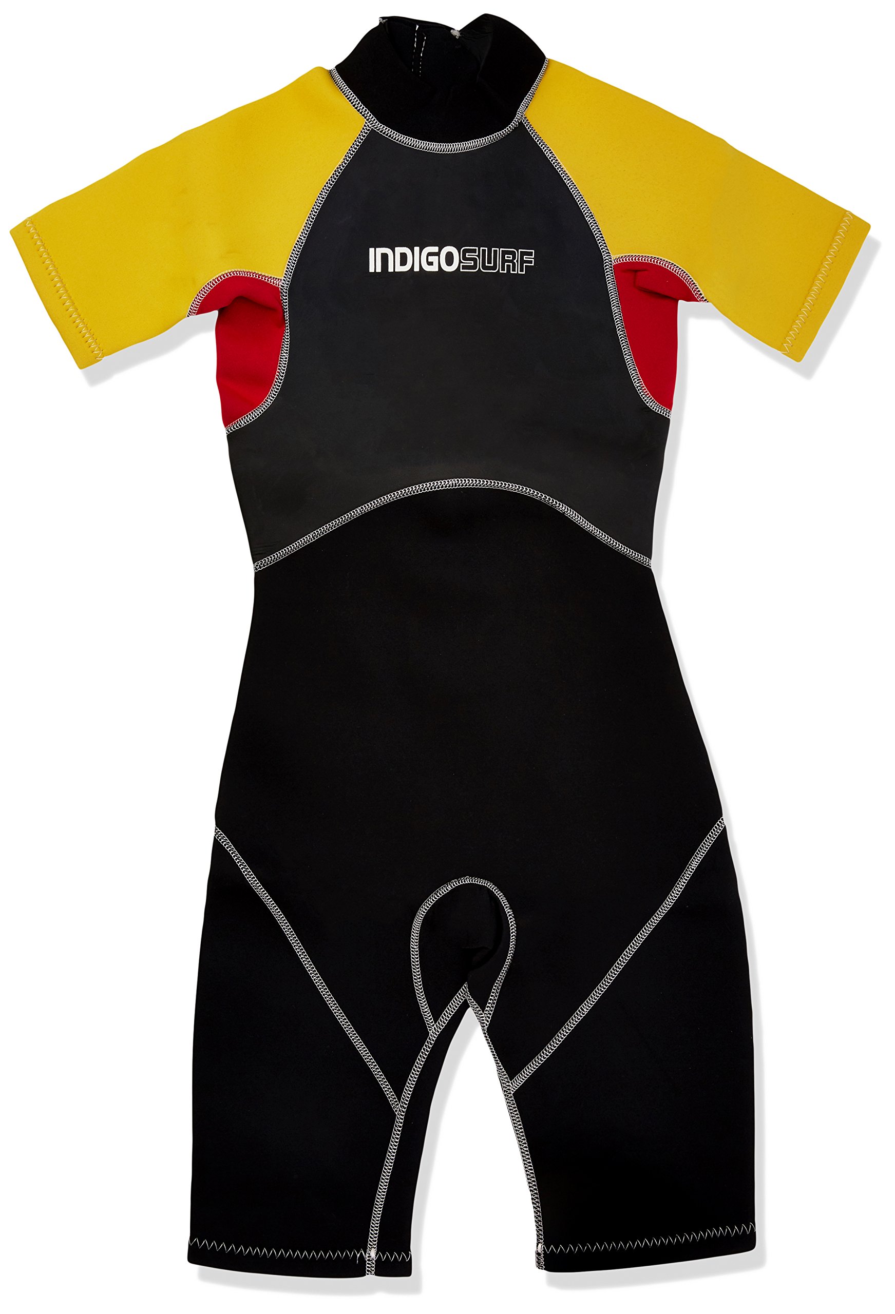 Indigo Surf Junior Kids Childs Indigo Shorty Wetsuit Age 7 - Teens - Black/Blue - L 30"-31"