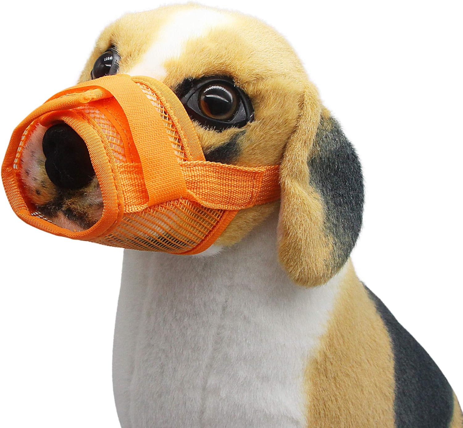 YAODHAOD Muzzle For Dogs, With Rounded Mesh Loop, Breathable Dog Mouth Cover, Prevents Eating, Biting And Chewing (Large, Black