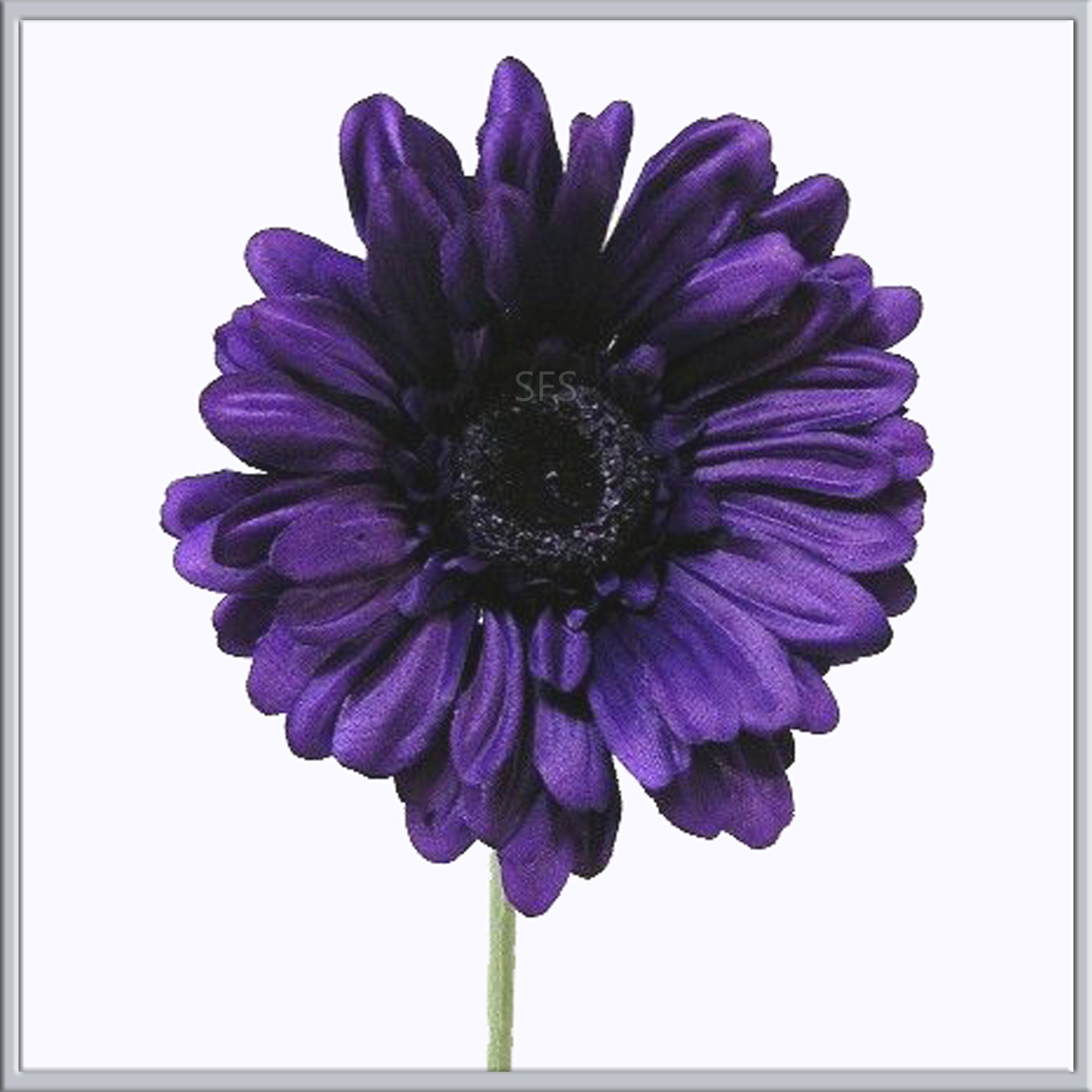 X5 single stem purple gerbera artificial silk