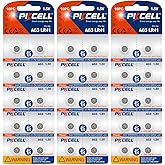 PKCELL LR41 Batteries 30 Pack, 1.5V AG3 LR736F 392 384 Button Cell Battery