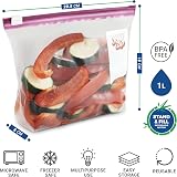 XupZip 4.55L Slider Freezer Bags Bamboo Seal 1 Gallon 15 Pcs view 2