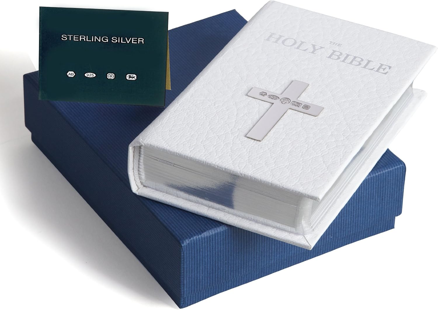 Christening or Confirmation Gift Bible with Sterling Silver Cross with Hallmark Amazon.co.uk Baby