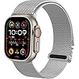 omee Original Milanese Loop (2024) Compatible with Apple Watch Ultra 2/Ultra Band 49mm 45mm 44mm, Series 10 46mm for Men. Stainless Steel Metal Mesh Loop for iWatch Bands Ultra Series 9 8 7 SE 6 5 4