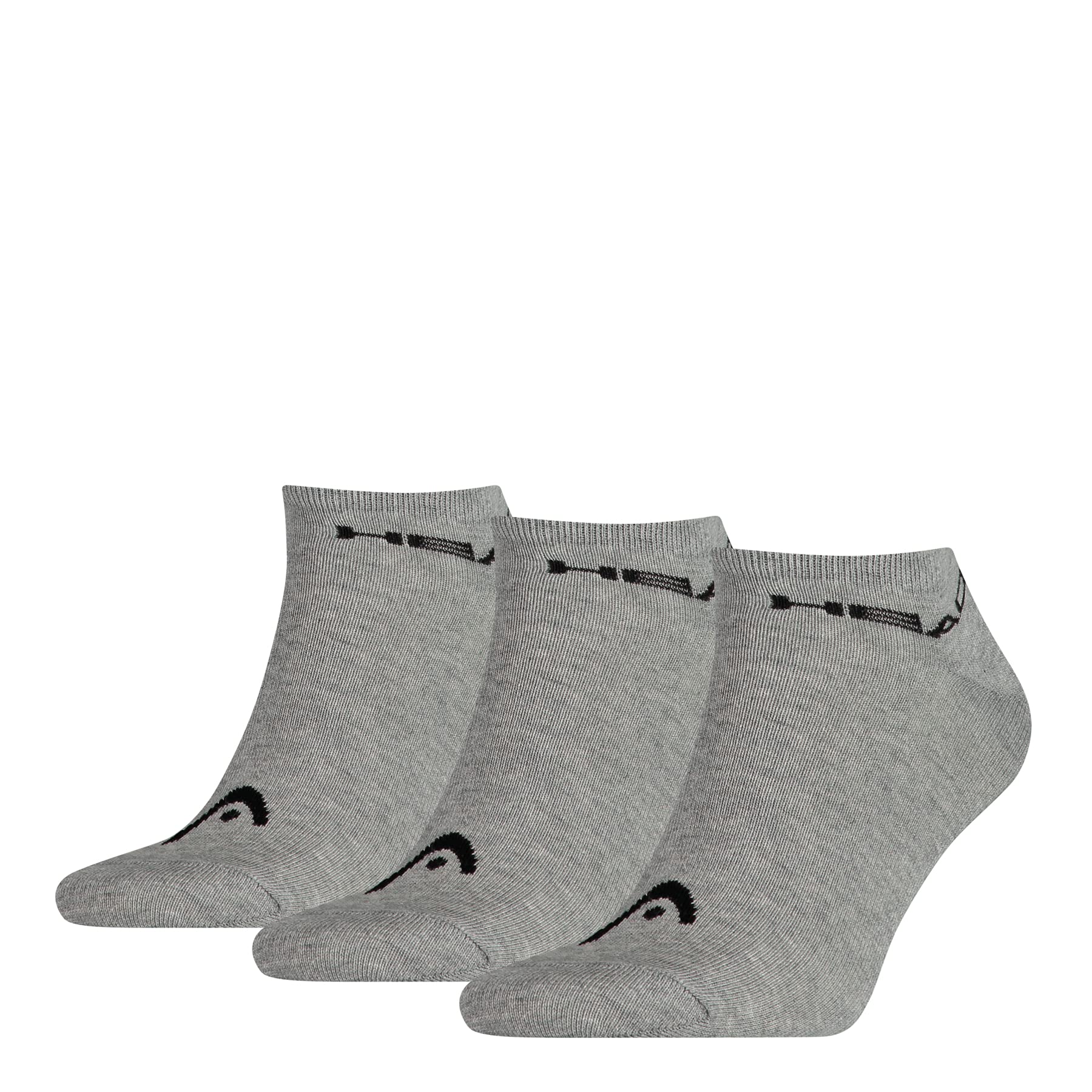 Head Sneaker, Grey, 39/42 (Pack of 3)