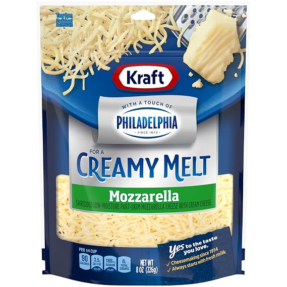 Kraft Cheese mozz w philly shredded 8oz (021000029334)