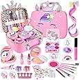 GIFTINBOX Kids Makeup Kit for Girl Toys, Washable Girls Makeup Kit for Kids with Unicorn Bag, Make Up Kit for Girls Toddler Princess Toys Christmas Birthday Gifts for Girls Age 3 4 5 6 7 8 9 10 11 12