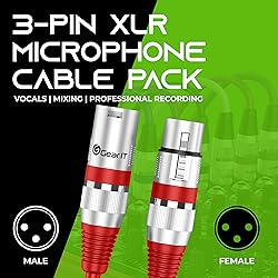 GEARit XLR Male to Female Microphone Cable