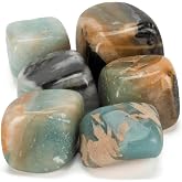KALIFANO Tumbled Amazonite Stones Bundle (300+ Carats) - AAA+ Jewelry Grade Reiki Crystal - Amazonita Piedras Caidas for Wicca/Healing (Family Owned)