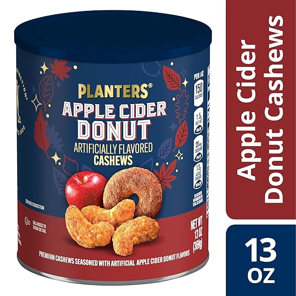 PLANTERS APPLE CIDER DONUT CASHEWS 13OZ