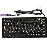 Cherry G84-4100 Ultraslim Keyboard - PS/2, USB - QWERTY - 86 Keys - Black