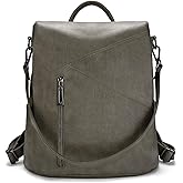 molshine Backpack,Fashion Casual Travel PU Leather Daypack Bag Shoulder Rucksack Handbags for Women HB041