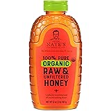 Nature Nate's 100% Pure Organic, Raw & Unfiltered. Squeeze Bottle; Allnatural Sweetener, USDA Certified Organic, No Additives