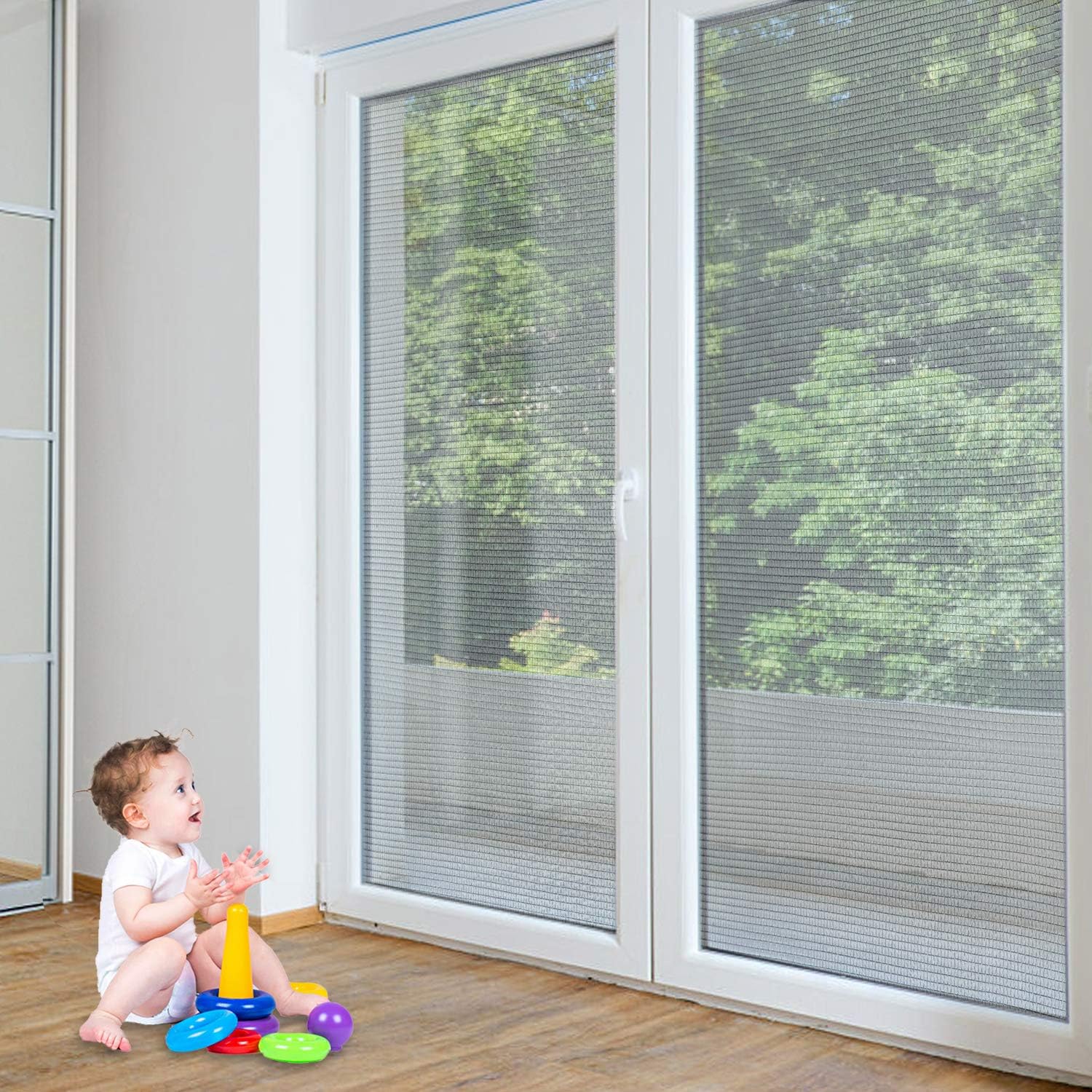 Bescherming Tegen Insecten Hor Aluminium Legering Mesh Vliegengaas Voor Vliegenbescherming Muggennet Raam Deur Vliegengaas Deuren 120 X 250 Cm Amazon Nl