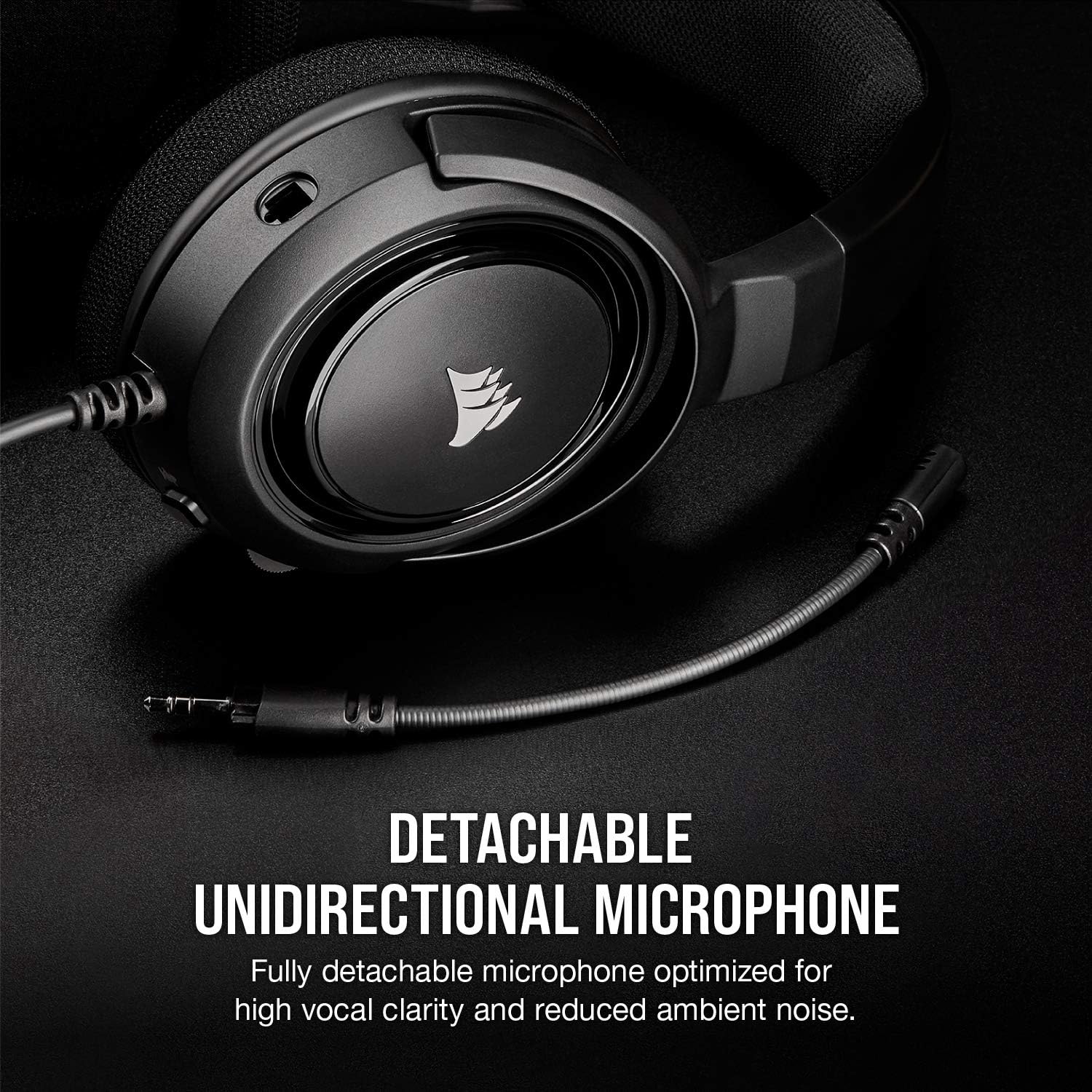 Corsair HS35 - Stereo Gaming Headset - Memory Foam Earcups - Headphones work with PC, Mac, Xbox One, PS4, Switch, iOS and Android – Carbon: Computers & Accessories