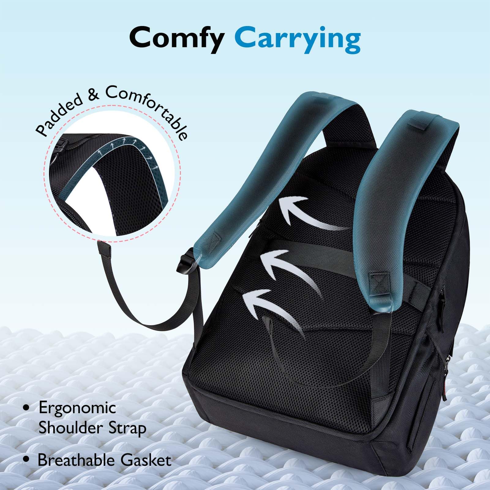 mommore Dad Diaper Bag, Large Laptop Backpack with Insulated Pockets, 1680D Heavy Duty Water Resistant Men Diaper Bag Travel Work with Luggage Sleeve Stroller Straps