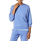 Amazon Essentials Women's French Terry Fleece Crewneck Sweatshirt with Sleeve Detail