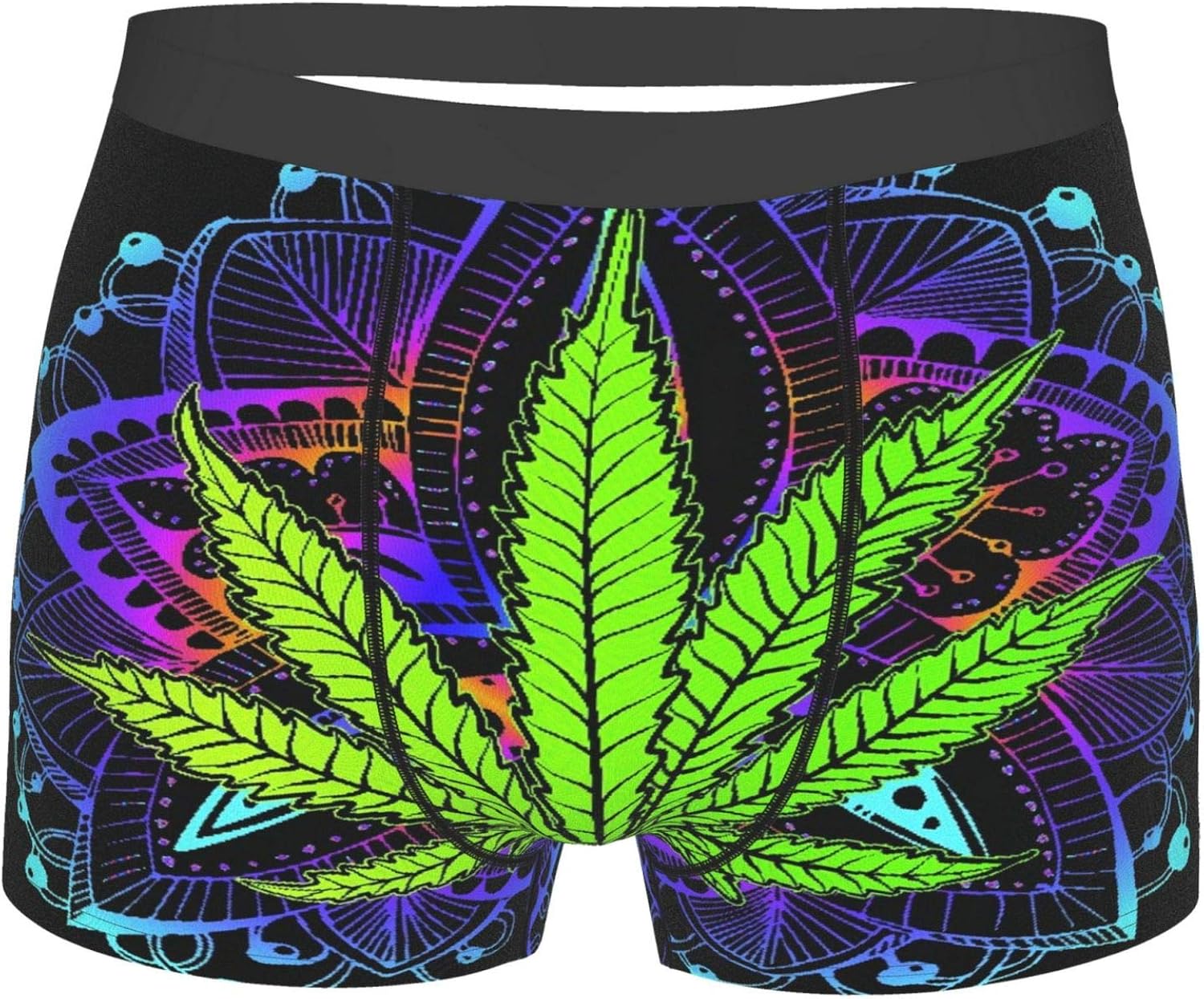 Men's Underwear, Cannabis Leaf, Marijuana, Herb, Weed, Ganja. Illicit