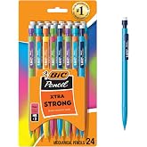 BIC Gelocity Quick Dry Gel Pens, 8-Count in Assorted Colors | holiday Stocking Stuffers, 0.9 mm Thick Point, Smudge-Resistant No. 2 Lead, Study and Office Supplies