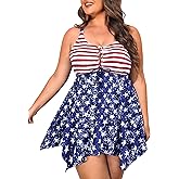 NIeyook Womens Plus Size Tankini Swimsuit 2026 Two Piece Tummy Control Bathing Suits for Women Swim Dress with Shorts