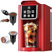 SHARDOR Single Serve Coffee Maker, Hot and Iced Coffee Machine for K Cup Pods & Ground Coffee, 6 to 14 oz Brew Sizes, with 50