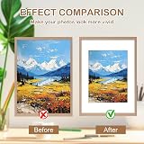 WSICSE 20 Pack White A4 Picture Mounts 8x6 inch Inner 7.9x5.9 Frame Mats view 3