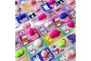 ONKULL 24 Packs Valentine Day Gift Cards with Mochi Squishy Toys, Stress Relief Fidget Toys, Kawaii Mochi Squeezes for Kids Holiday Party Favor, Gift Goodie Bag Filler, Classroom Exchange Prizes