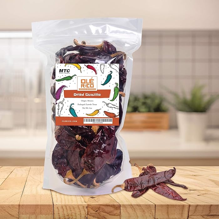 Image 2 - Dried Guajillo Chiles Peppers 4 Oz, Great For Mexican Food, Salsa Medium, Salsa Verde, Mole Sauce, Chili, Stews, Soups, And Tamales - Mild To Medium Heat, Packaged In Resealable Bag By Ole Rico