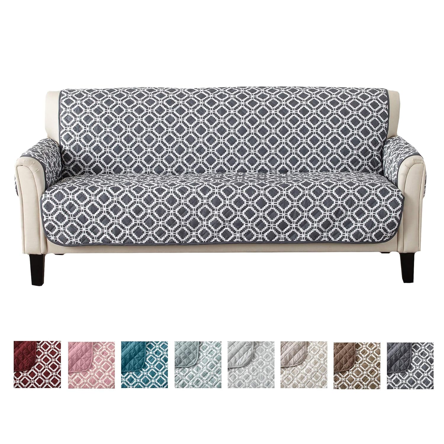 Printed Deluxe Reversible Stain Resistant Furniture Protector with