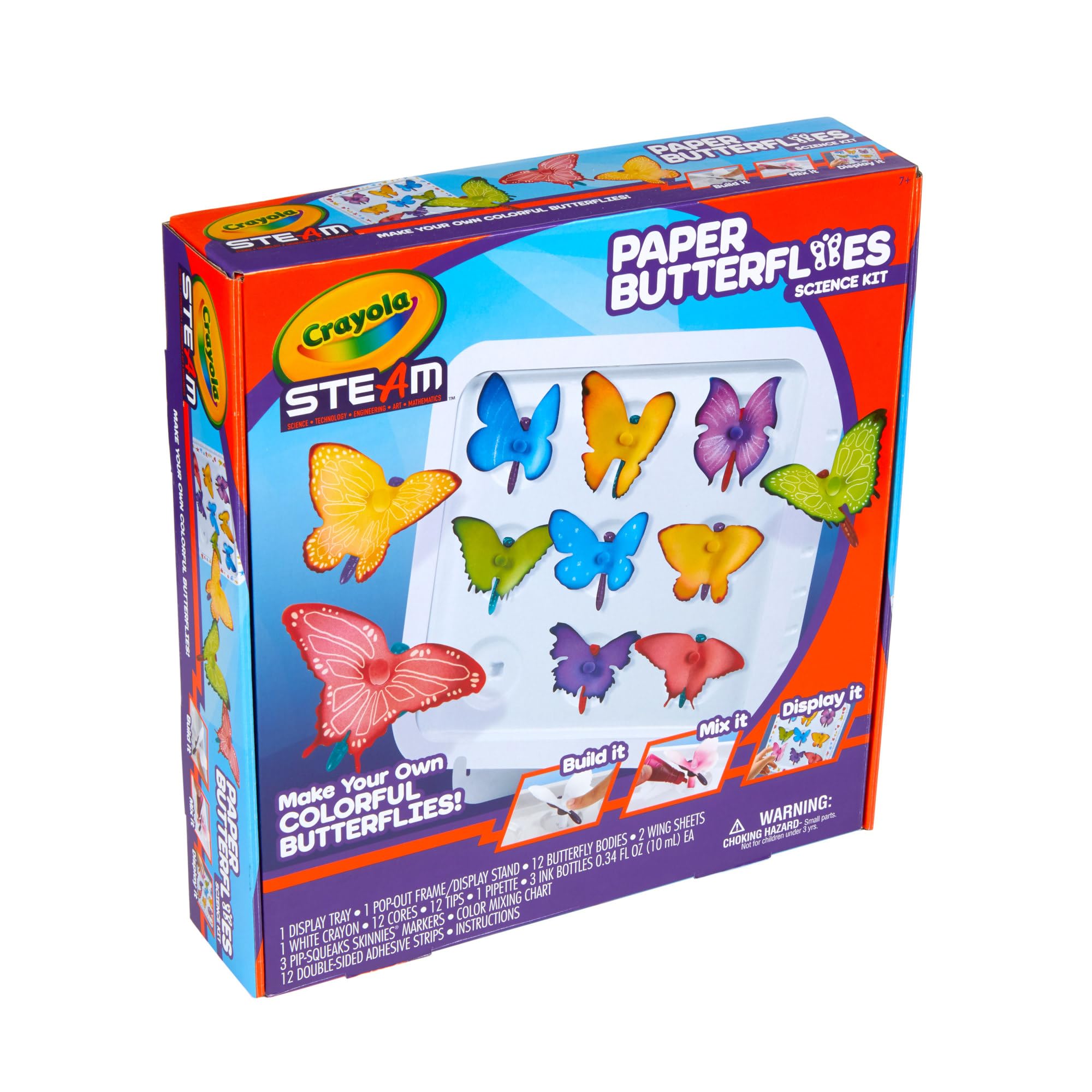 Crayola Paper Butterfly Science Kit, juguete STEAM, regalo para niños, edades 7, 8, 9, 10