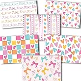 Hadley Designs Blank Cards and Envelopes 4x6 – 24 Greeting Blank Notecards with Envelopes Bulk, Happy Valentines Cards for Kids Classroom, Valentines Day Greeting Card, Designed in USA