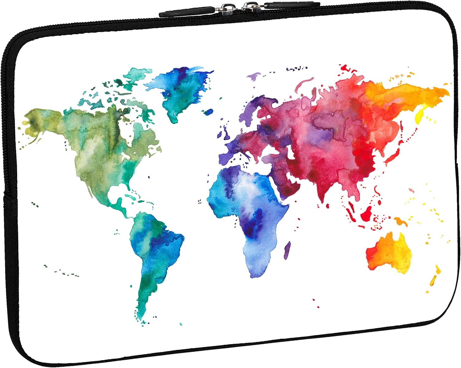 PEDEA Design Protective Laptop Case up to 17.3 Inches (43.9 cm) Brown Global Map, color world, 17,3 Zoll