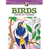 Creative Haven Birds Color by Number Coloring Book (Adult Coloring Books: Animals)