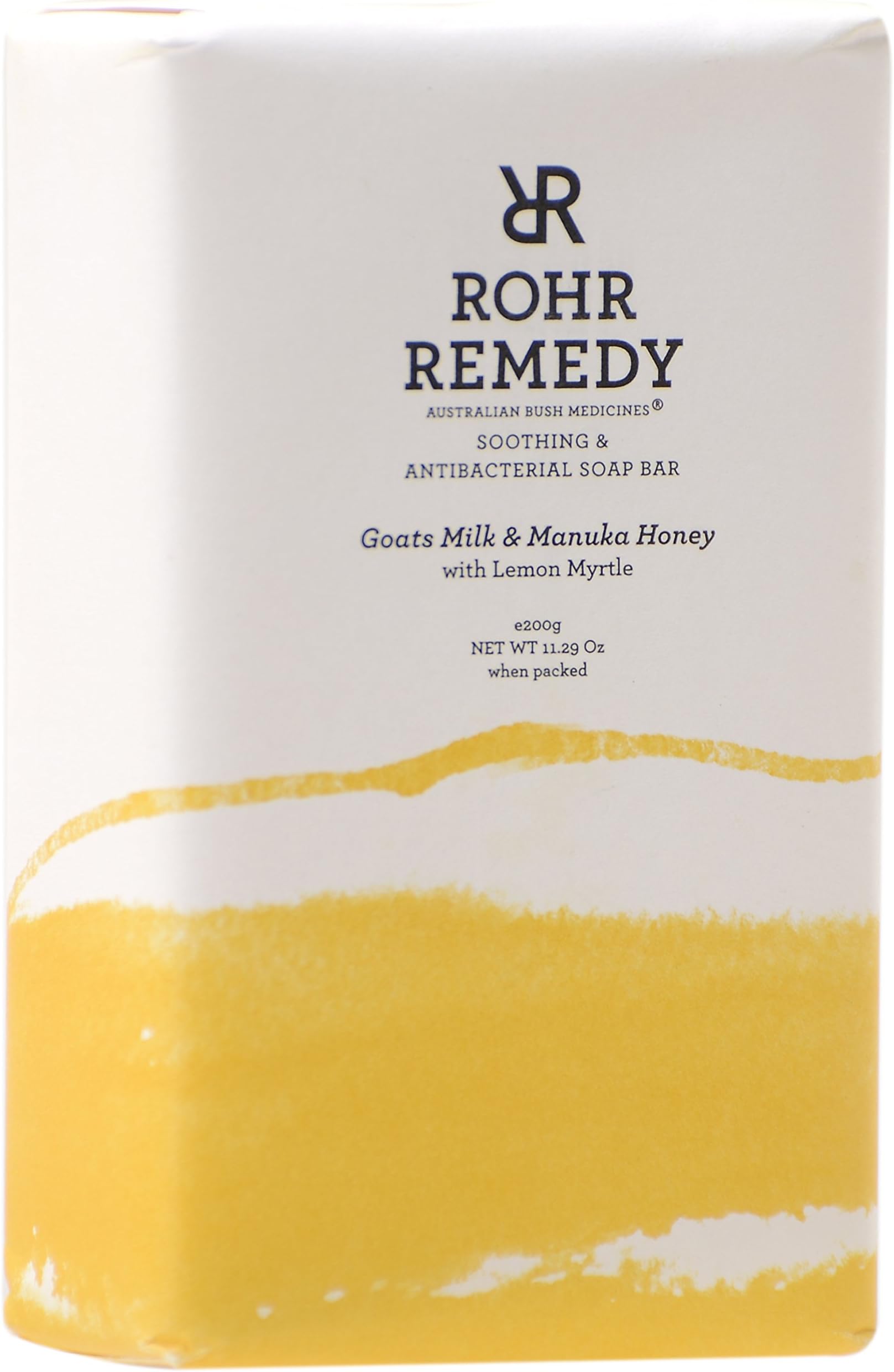Rohr Remedy Goats Milk & Manuka Honey with Lemon Myrtle Soap Bar - 200 g