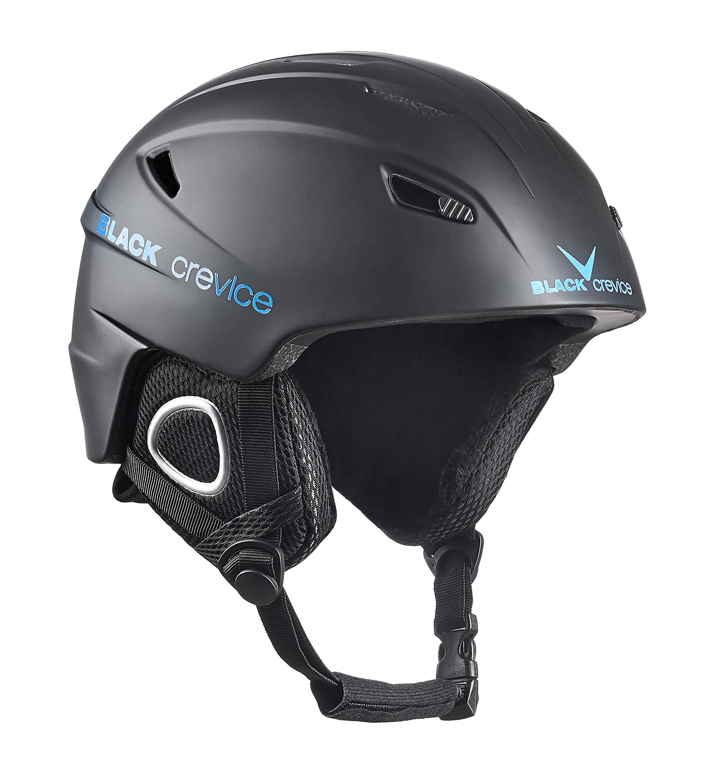 Black Crevice Kitzbühel Ski Helmet, Black/Blue, XL