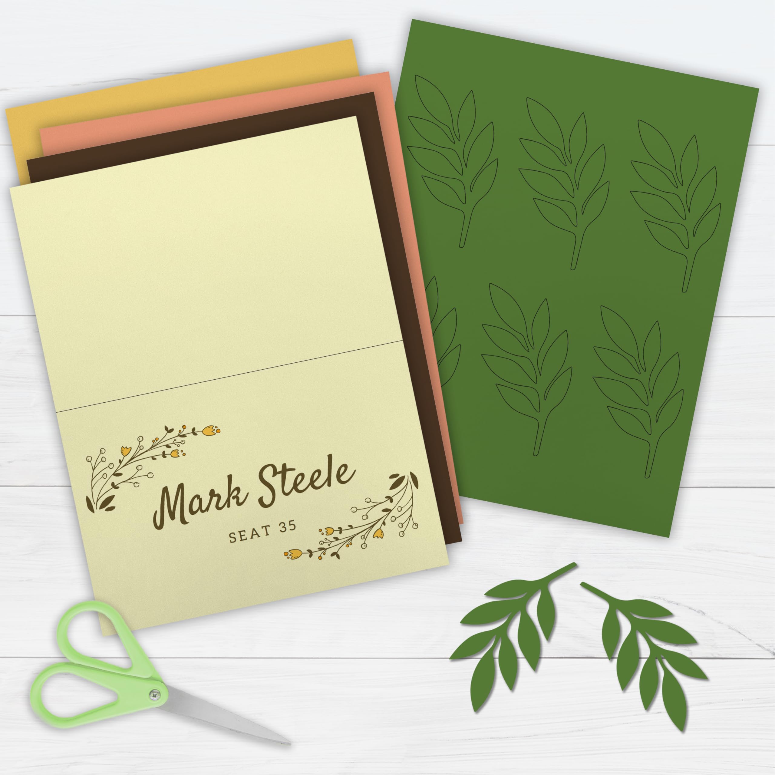 PrintWorks Earth Tones Cardstock Paper 8.5