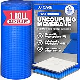 Uncoupling Membrane for Tile Floor, 323 Sq Ft Tile Underlayment Membrane | Waterproof Membrane for Shower Floors &amp; Bathrooms, Anti-Fracture Tile Uncoupling Membrane for Concrete &amp; Plywood Subfloors
