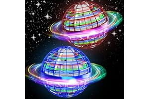 Dhapy 2 Pack Flying Orb Ball, Upgraded Boomerang Ball Galactic Fidget Spinner, Hover Ball Cool Toy for 6 7 8 9 10 11 12+ Years Old Boy Girls(Blue & Red)