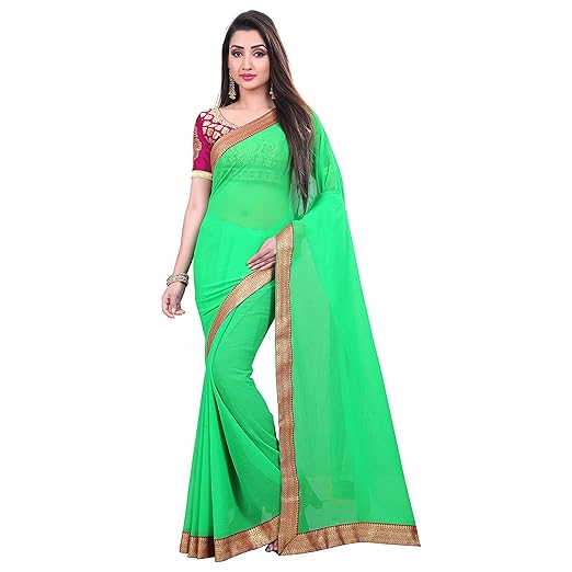 Anand Sarees chiffon with blouse piece Saree