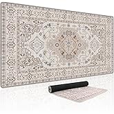 Baziabbo Desk Mat,XXL Extended Large Mouse Pad,Gaming Mousepad with Stitched Edge,Non-Slip Rubber Base Keyboard Desk Pad for Home Office Study Game