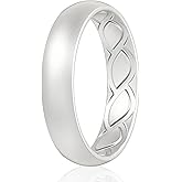 Saco Band Silicone Ring for Women - 5.5mm Width 1.8mm Thick