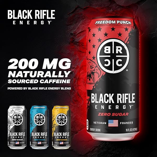 BLACK RIFLE COFFEE COMPANY FREEDOM PUNCH, 16 OZ, 12 CT