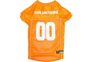 Pets First NCAA TENNESSEE VOLUNTEERS DOG Jersey, Large. BEST Football/Basketball Pet Outfit for the die-hard fans of the TENNESSEE VOLUNTEERS College Sports Team. (TN-4006-LG)
