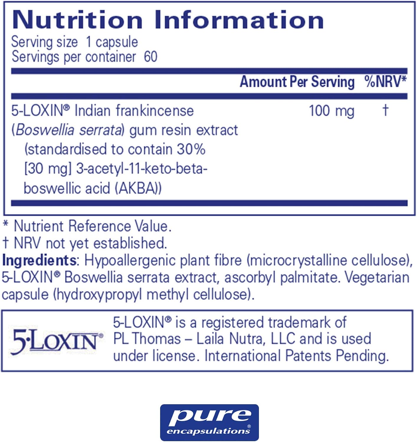 Pure Encapsulations Boswellia AKBA - 5-Loxin - Supports Joint Health and Reduces Inflammation - 60 Capsules - Image 3
