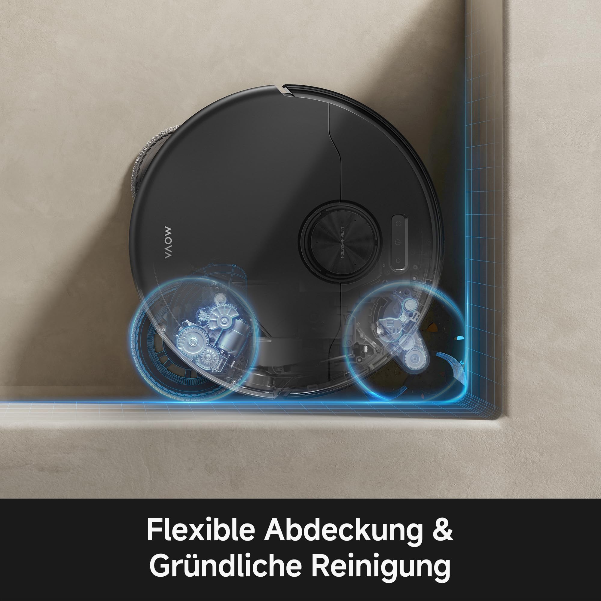 MOVA P70 Pro Ultra Saugroboter 30.000Pa Saugkraft Schwarz 8
