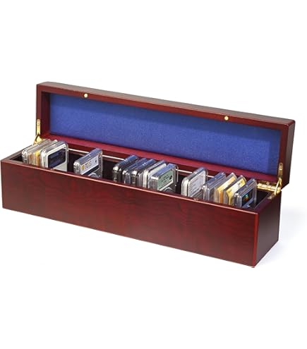 Caja De Terciopelo Azul Con Cápsula Airtite Para Moneda American Silver Eagle – Exhibición De Lujo
