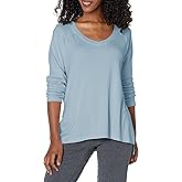 PJ Harlow Women's Frankie-Rib Knit High/Low Sweatshirt with Slit