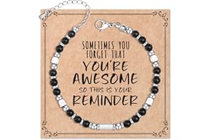 Desimtion Bracelets for Women Teen Girls, Beaded Bracelets, Boho Bracelets, Sometimes You Forget You're Awesome, Trendy Jewelry Gifts for Women, Mom, Daughter, Sister, Best Friends