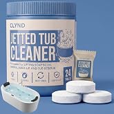 CLYND Jetted Tub Cleaner for the Jets and the Tubes 24 Tablets Hot Tub Cleaner for Jet Bathtub Heavy Duty - No Harsh Chemicals and Septic Safe - Compatible with Whirlpool, Spa, Jetted Bath